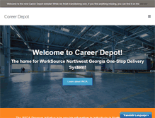 Tablet Screenshot of careerdepot.org